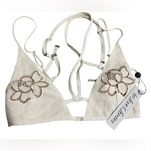 BNWT For Love & Lemons - Jayne Festival Triangle Bralette Crop Top XXS